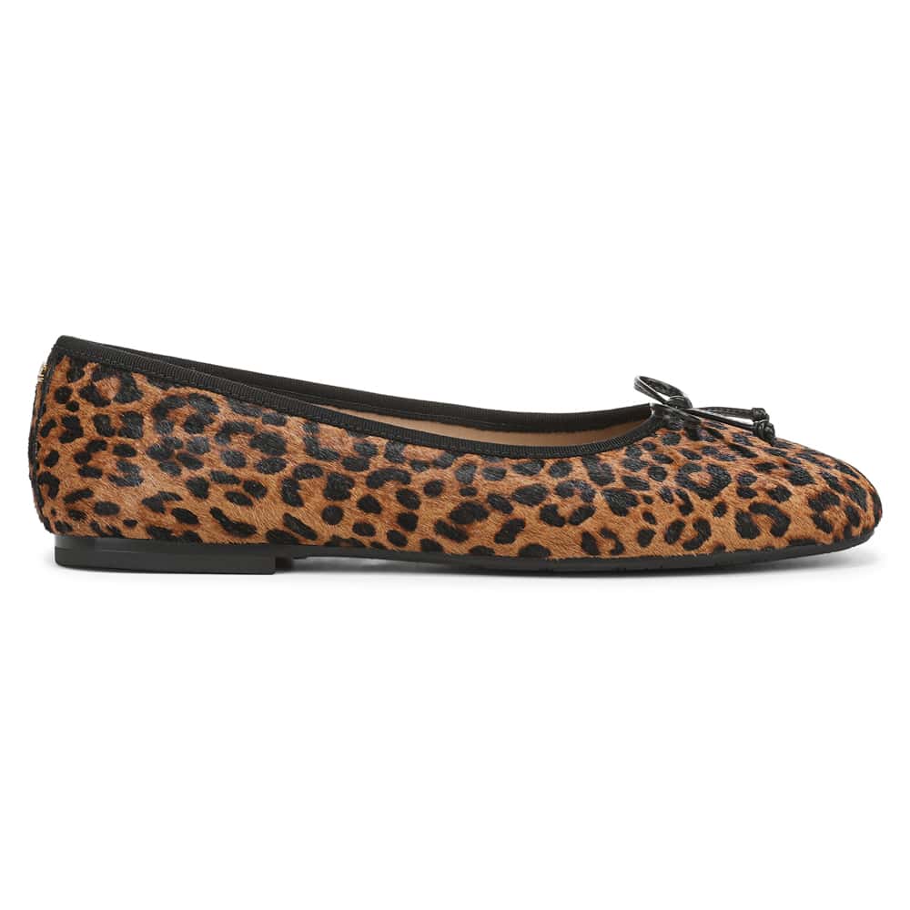 Alie Ballet Flat in Brown Multi Leather