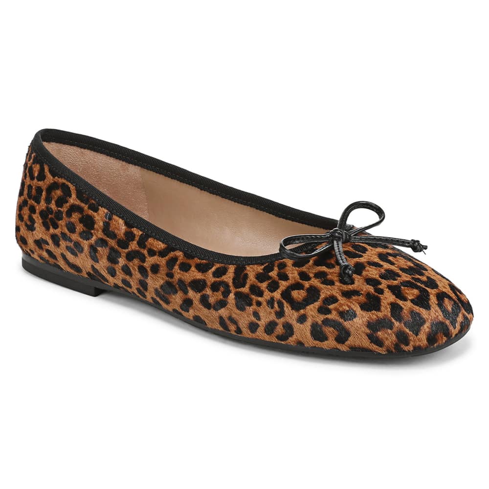 Alie Ballet Flat in Brown Multi Leather