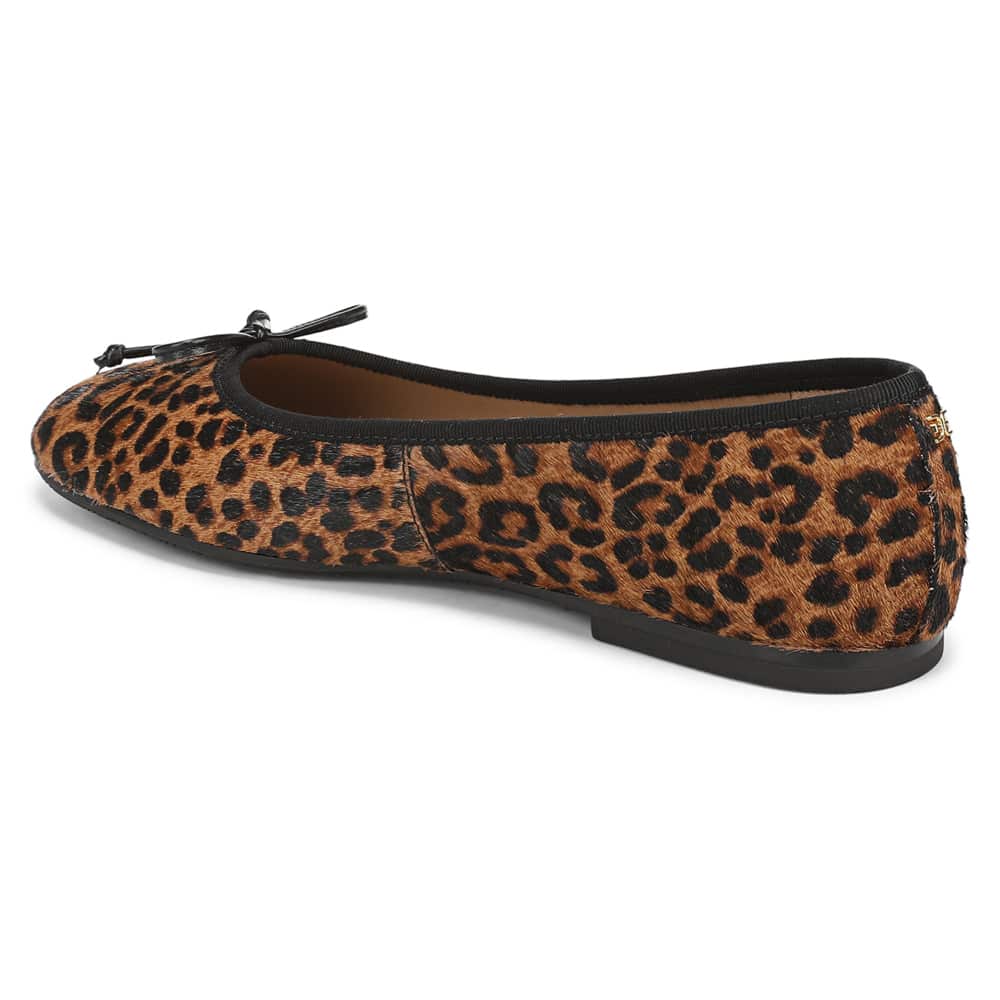Alie Ballet Flat in Brown Multi Leather
