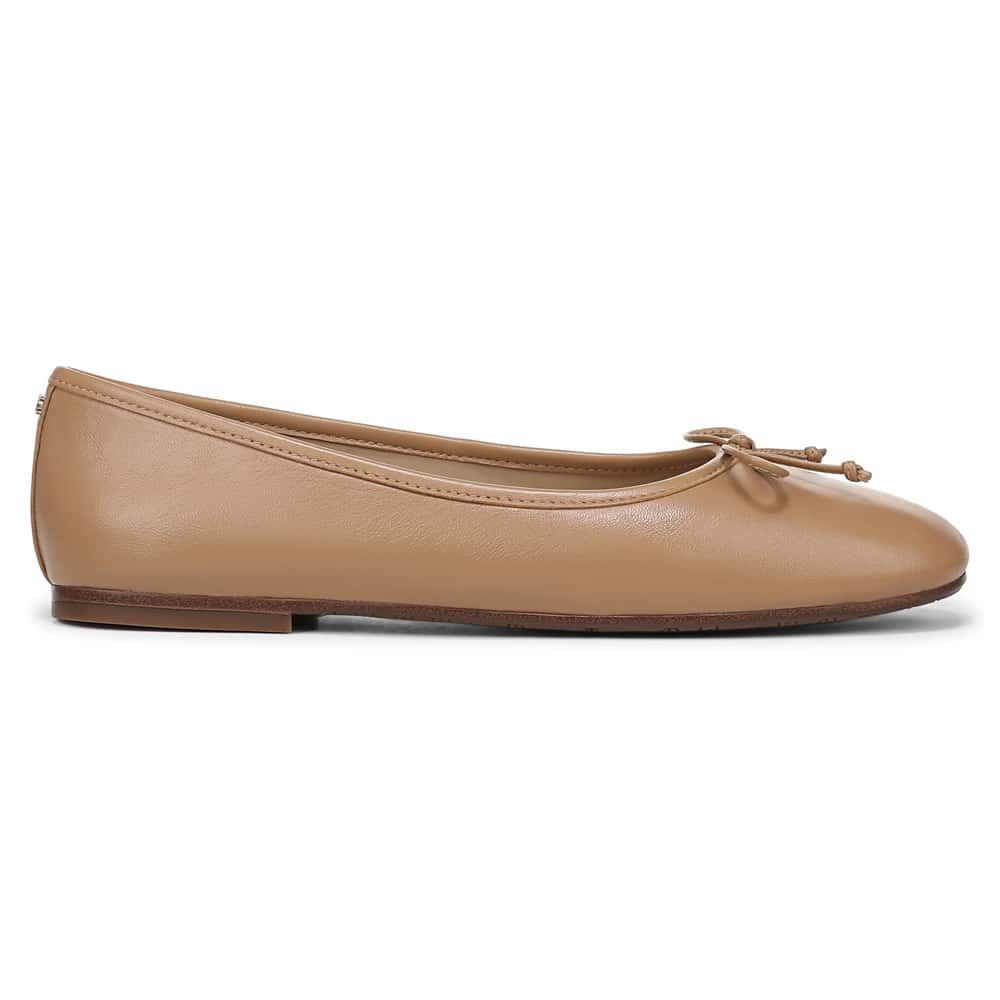 Alie Ballet Flat in French Sand Glove Leather