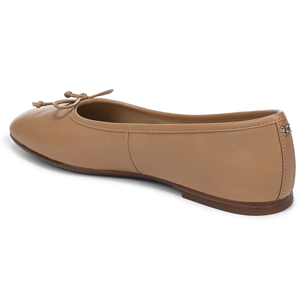 Alie Ballet Flat in French Sand Glove Leather