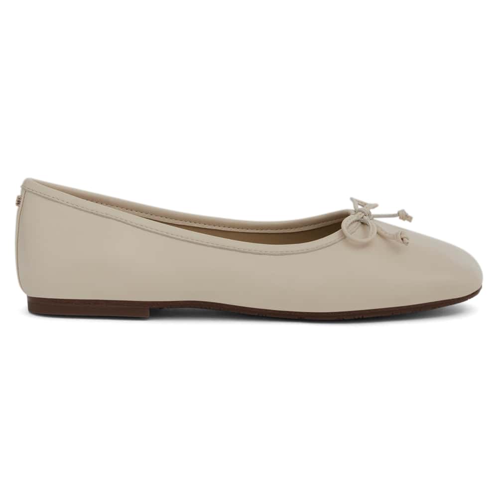 Alie Ballet Flat in Mod Ivory Glove Leather