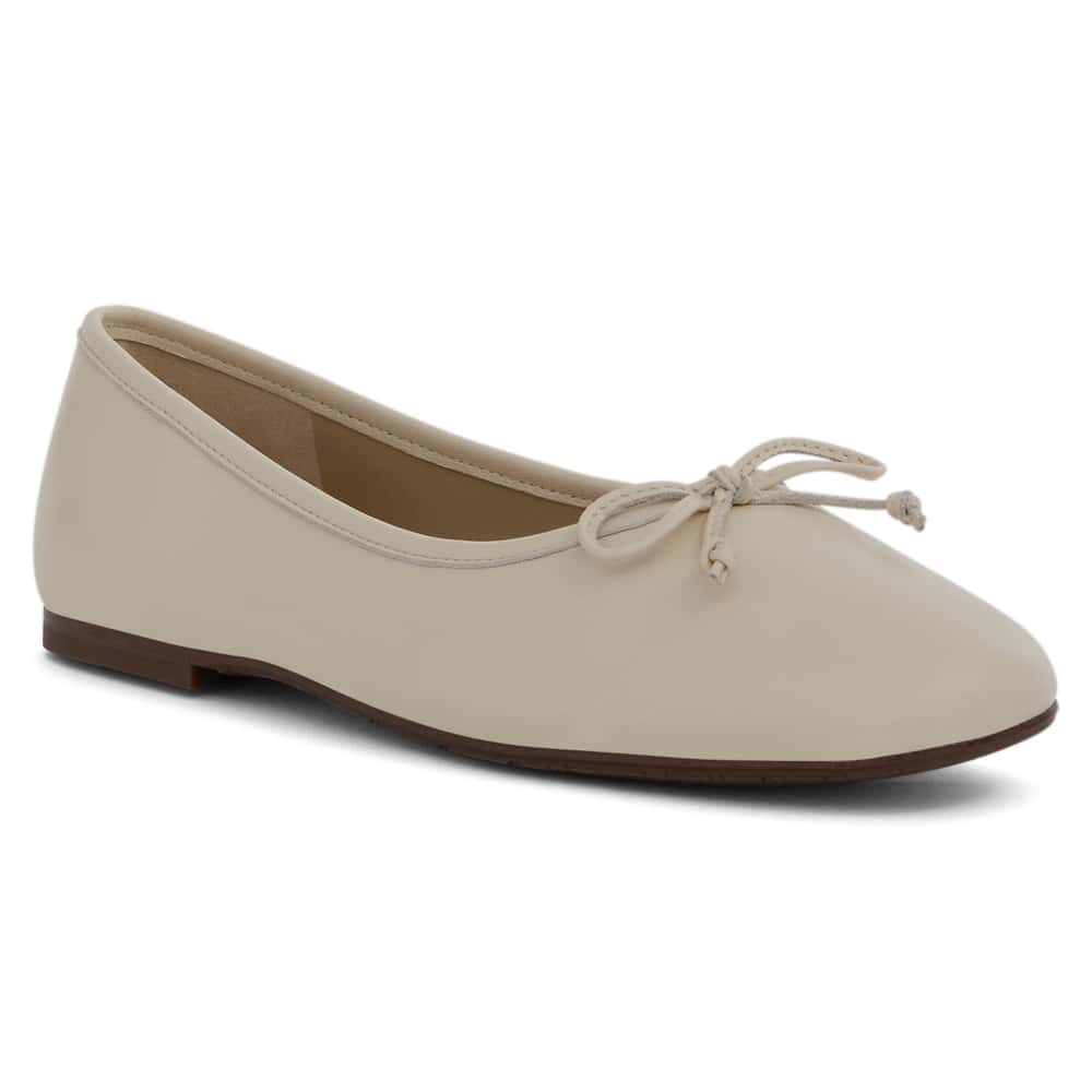 Alie Ballet Flat in Mod Ivory Glove Leather