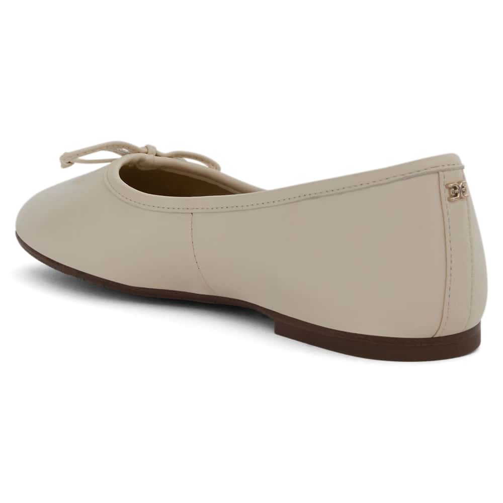 Alie Ballet Flat in Mod Ivory Glove Leather