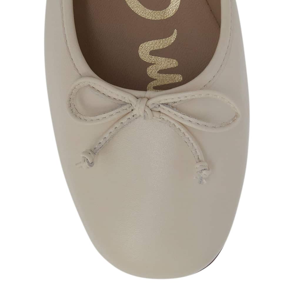 Alie Ballet Flat in Mod Ivory Glove Leather