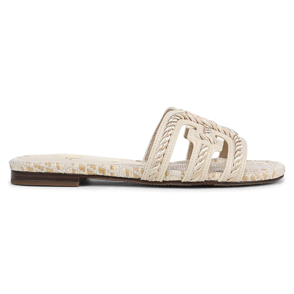Bay Slide in Modern Ivory Leather