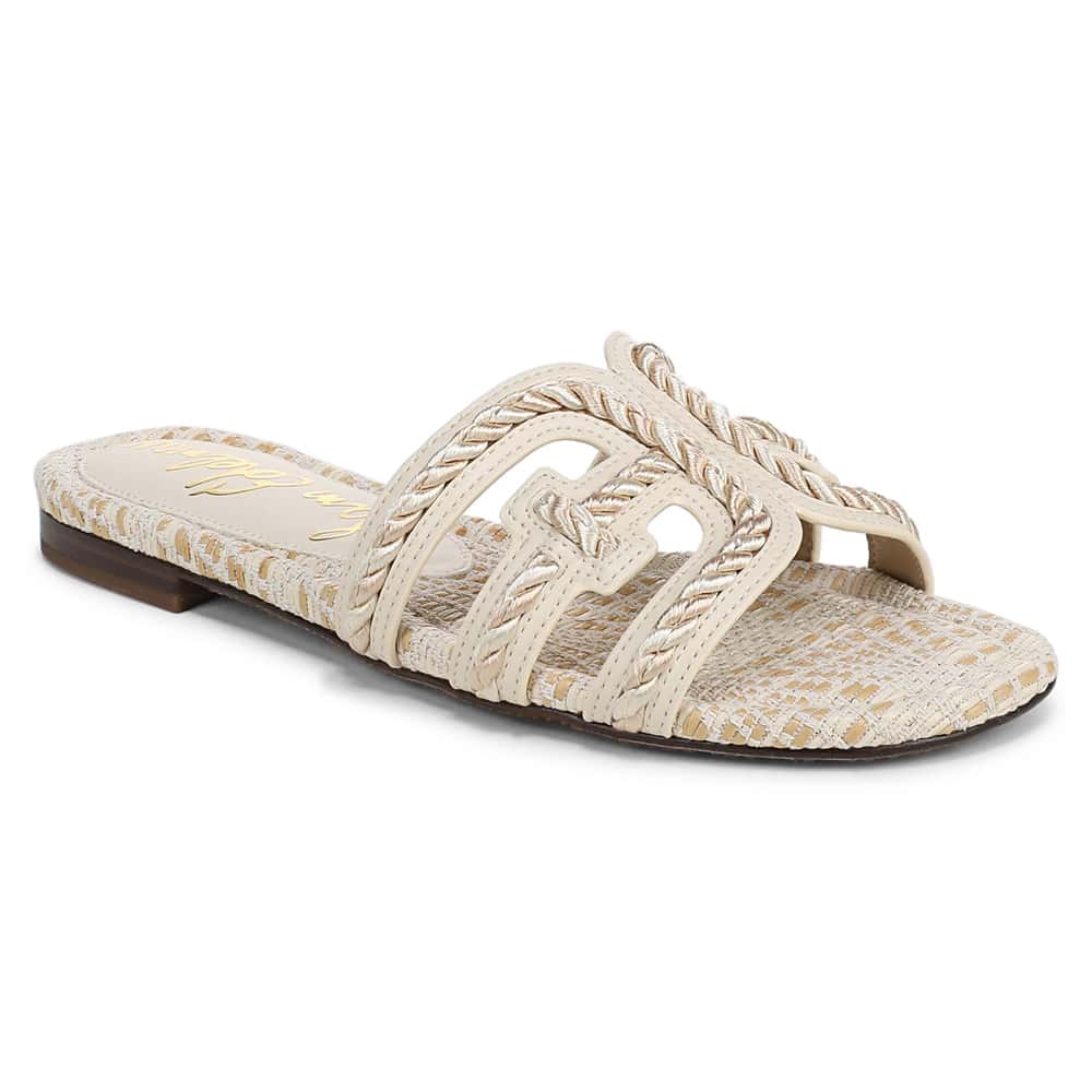 Bay Slide in Modern Ivory Leather