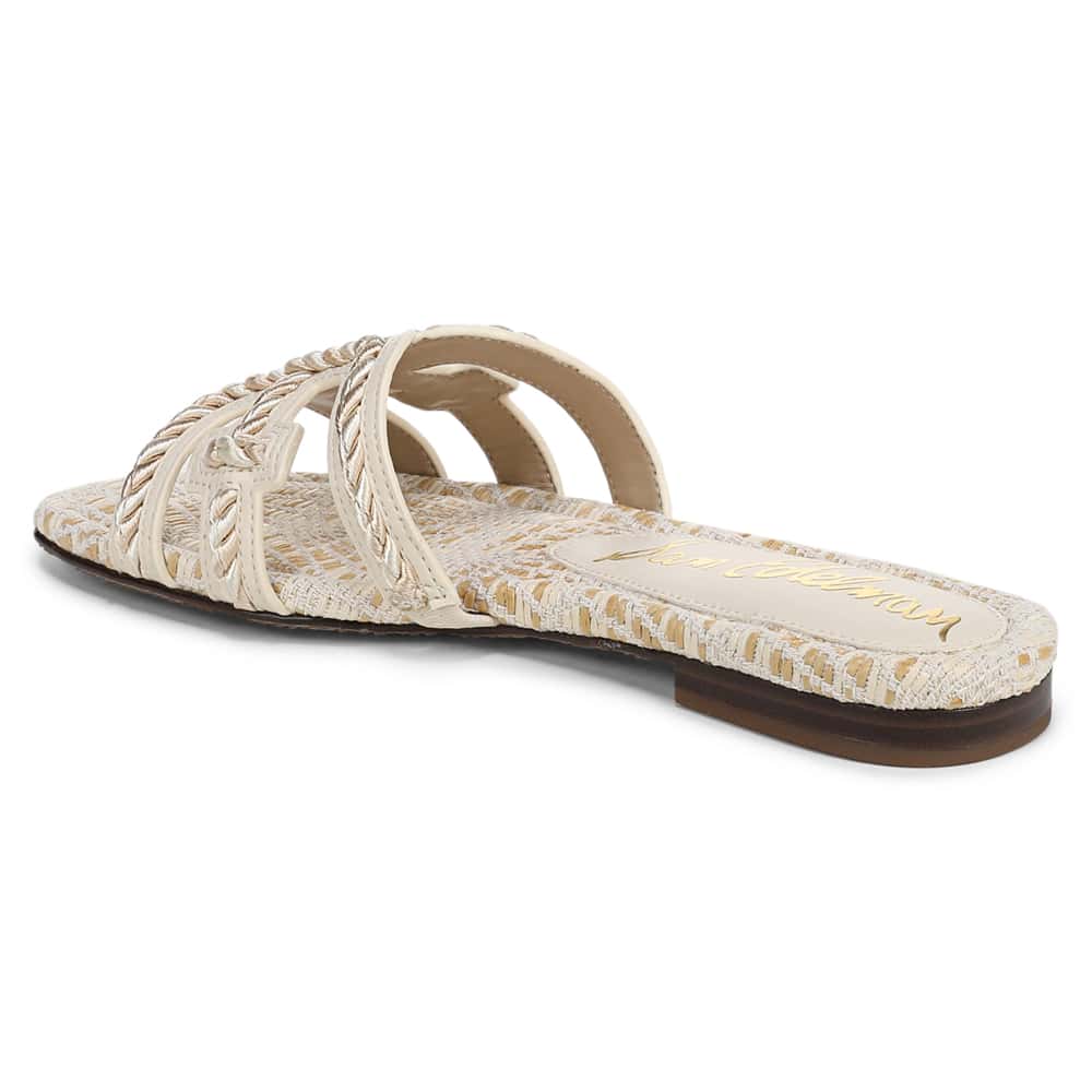 Bay Slide in Modern Ivory Leather