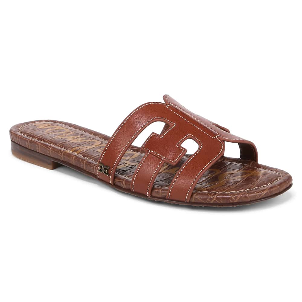 Bay Slide in Stable Brown Glove Leather