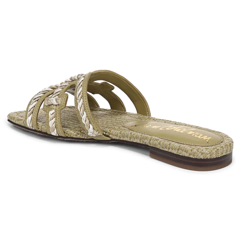 Bay Slide in Washed Sage Raffia