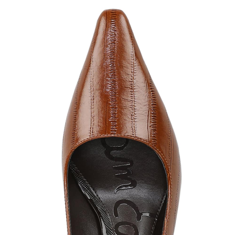 Bianka Sling Heel in French Cognac Leather