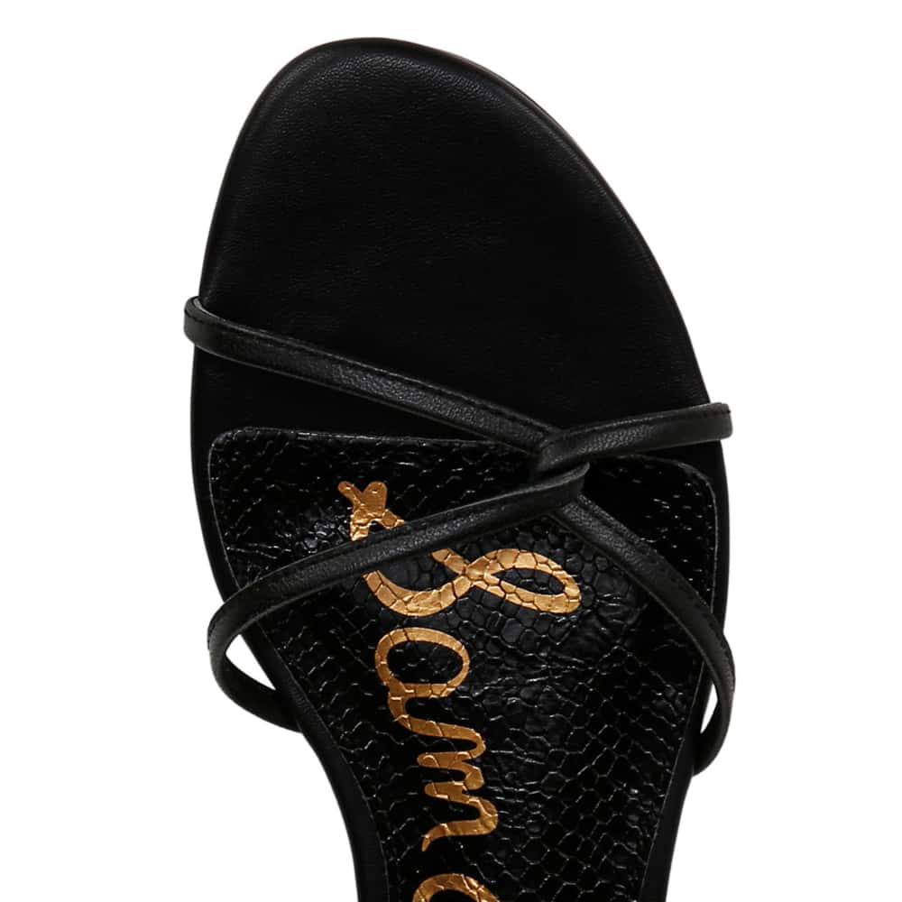 Ellina Sandal in Black Leather