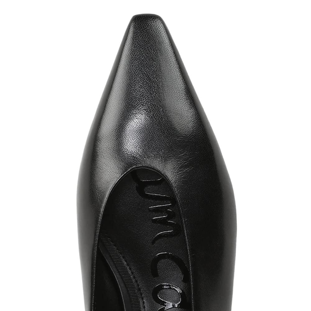 Emory Ballet Flat in Black Leather