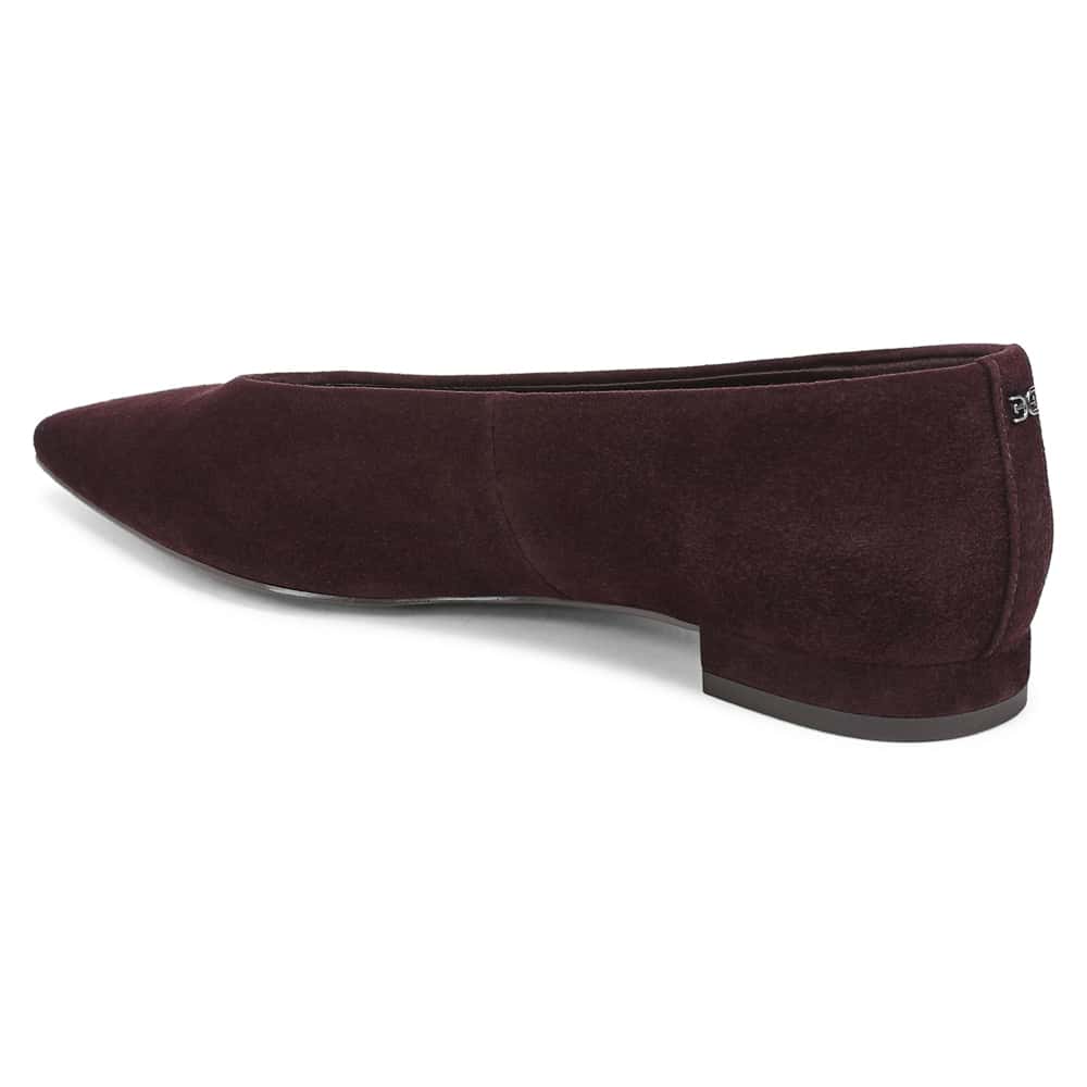 Emory Ballet Flat in Cafe Noir Suede