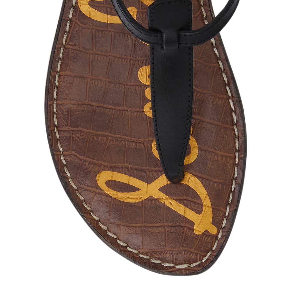 Gigi Sandal in Black Leather