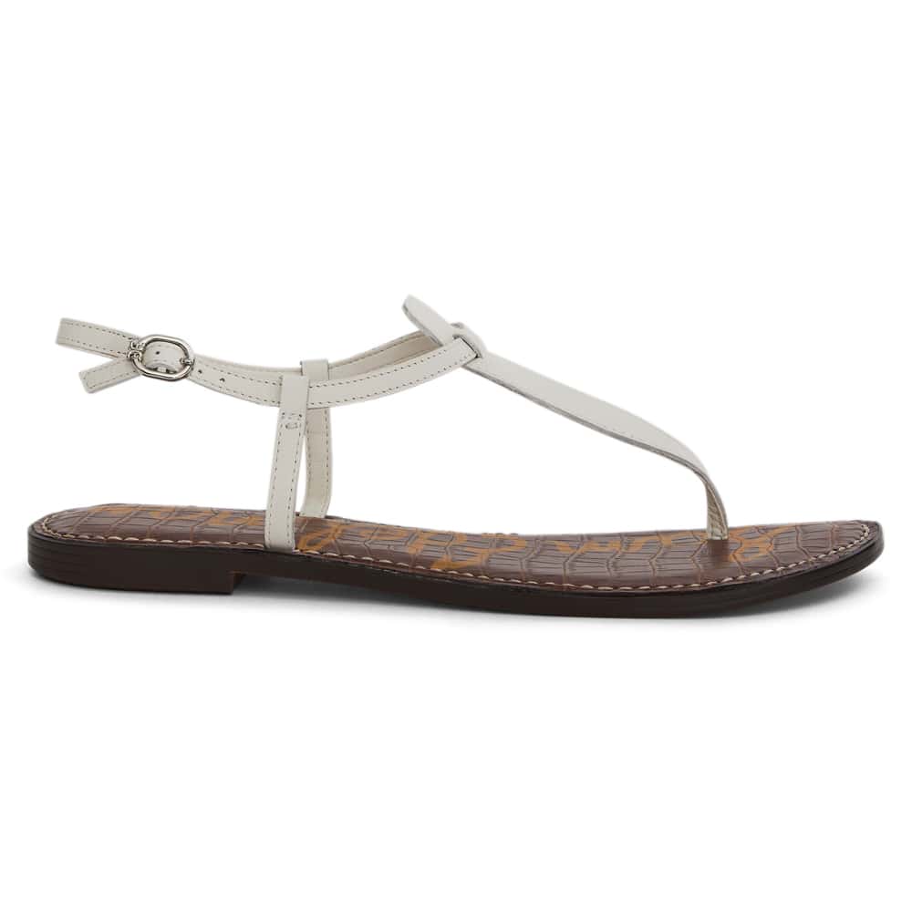 Gigi Sandal in Bright White  Leather