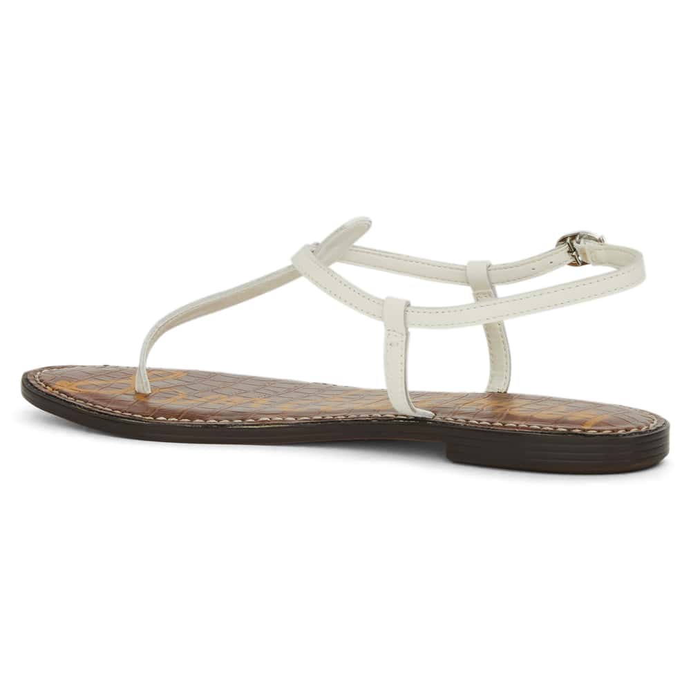 Gigi Sandal in Bright White  Leather