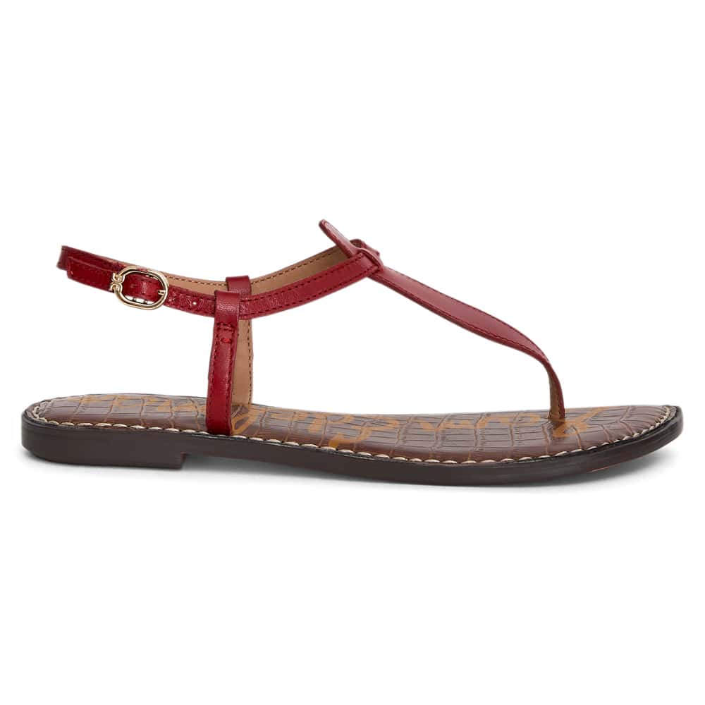 Gigi Sandal in Summer Red Glove Leather