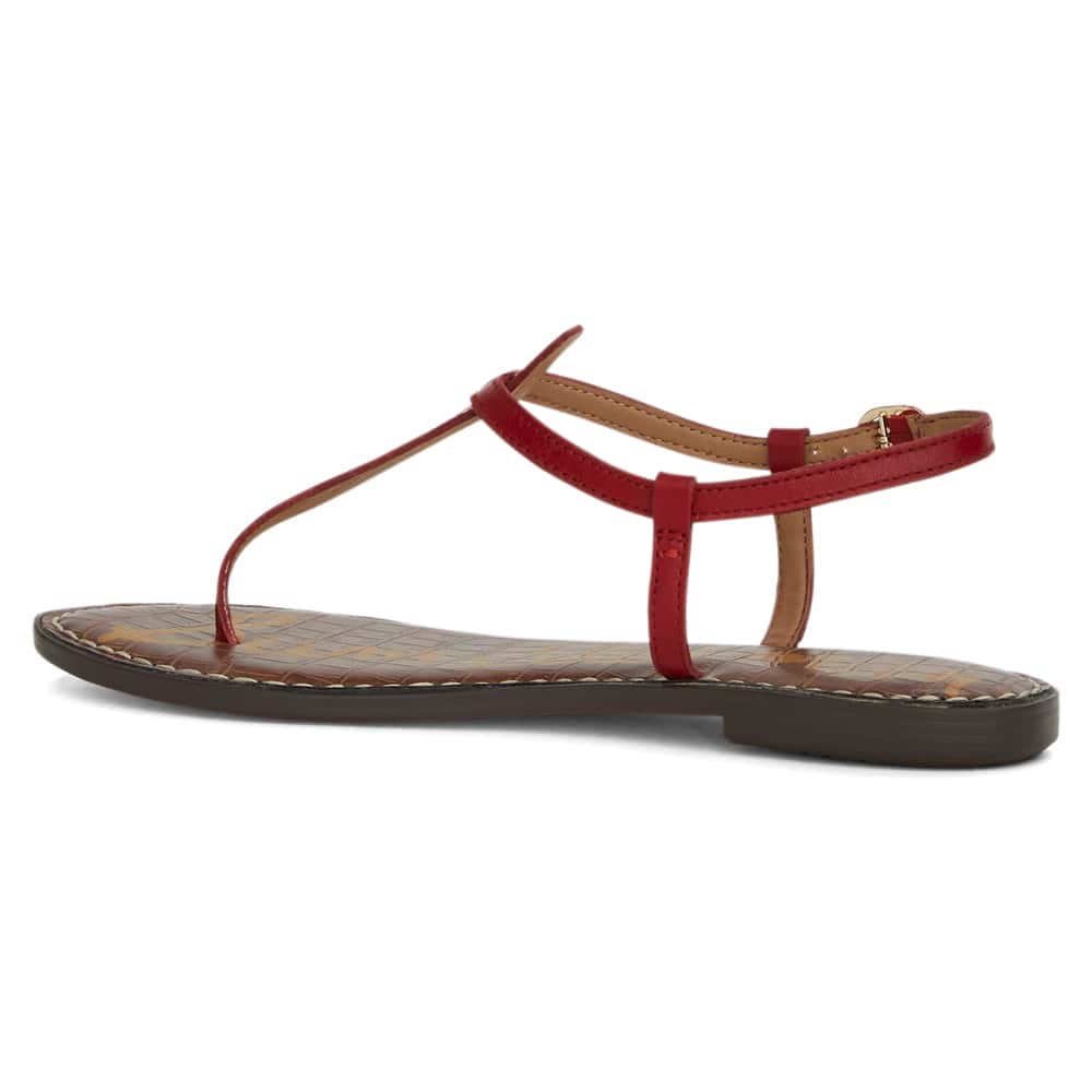 Gigi Sandal in Summer Red Glove Leather
