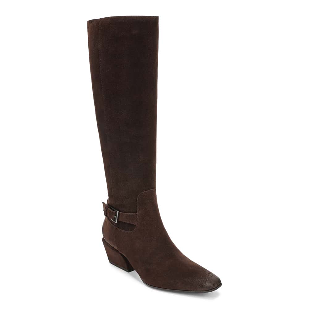 Haisley Boot in Espresso Bean Suede Suede