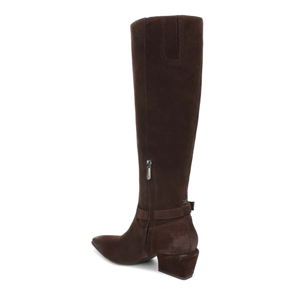 Haisley Boot in Espresso Bean Suede Suede