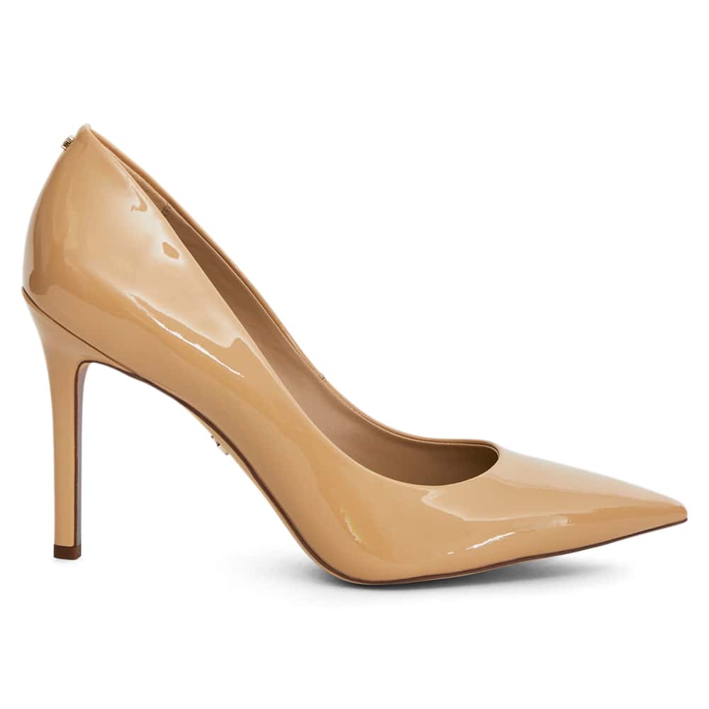 Hazel Heel in Beige Blush Patent Patent