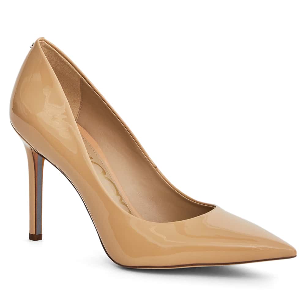 Hazel Heel in Beige Blush Patent Patent