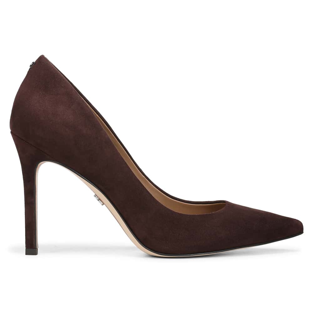 Hazel Heel in CafÉ Noir Suede Suede