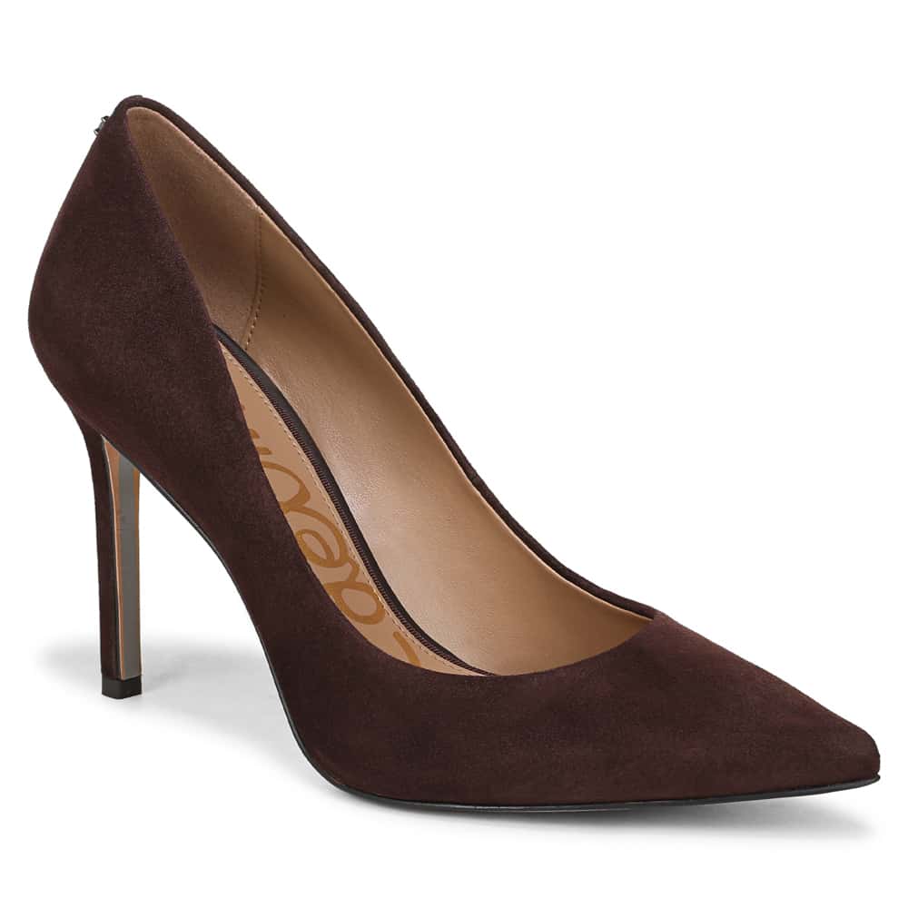 Hazel Heel in CafÉ Noir Suede Suede