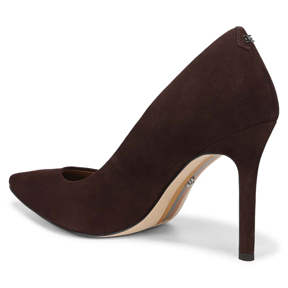 Hazel Heel in CafÉ Noir Suede Suede