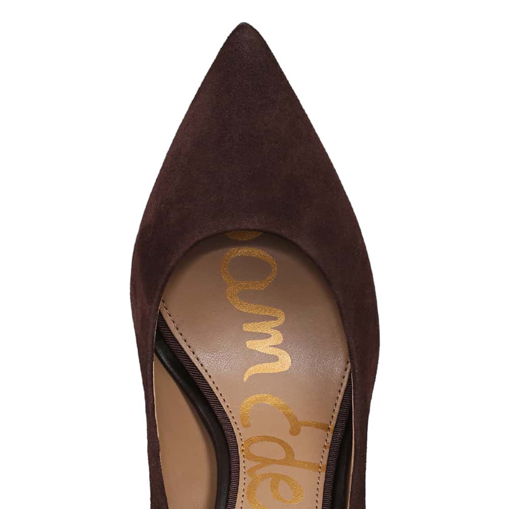 Hazel Heel in CafÉ Noir Suede Suede