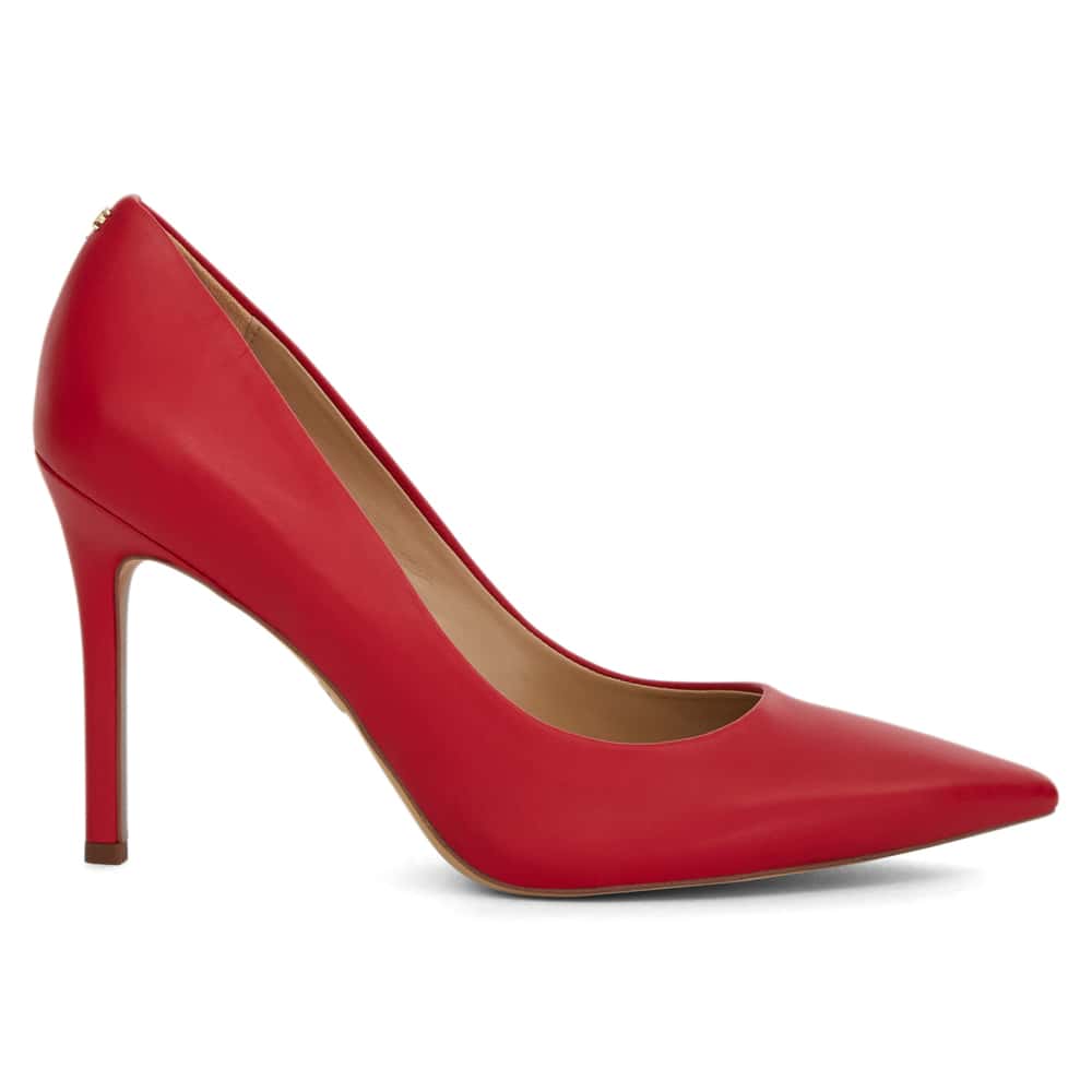 Hazel Heel in Parisian Red Glove Leather