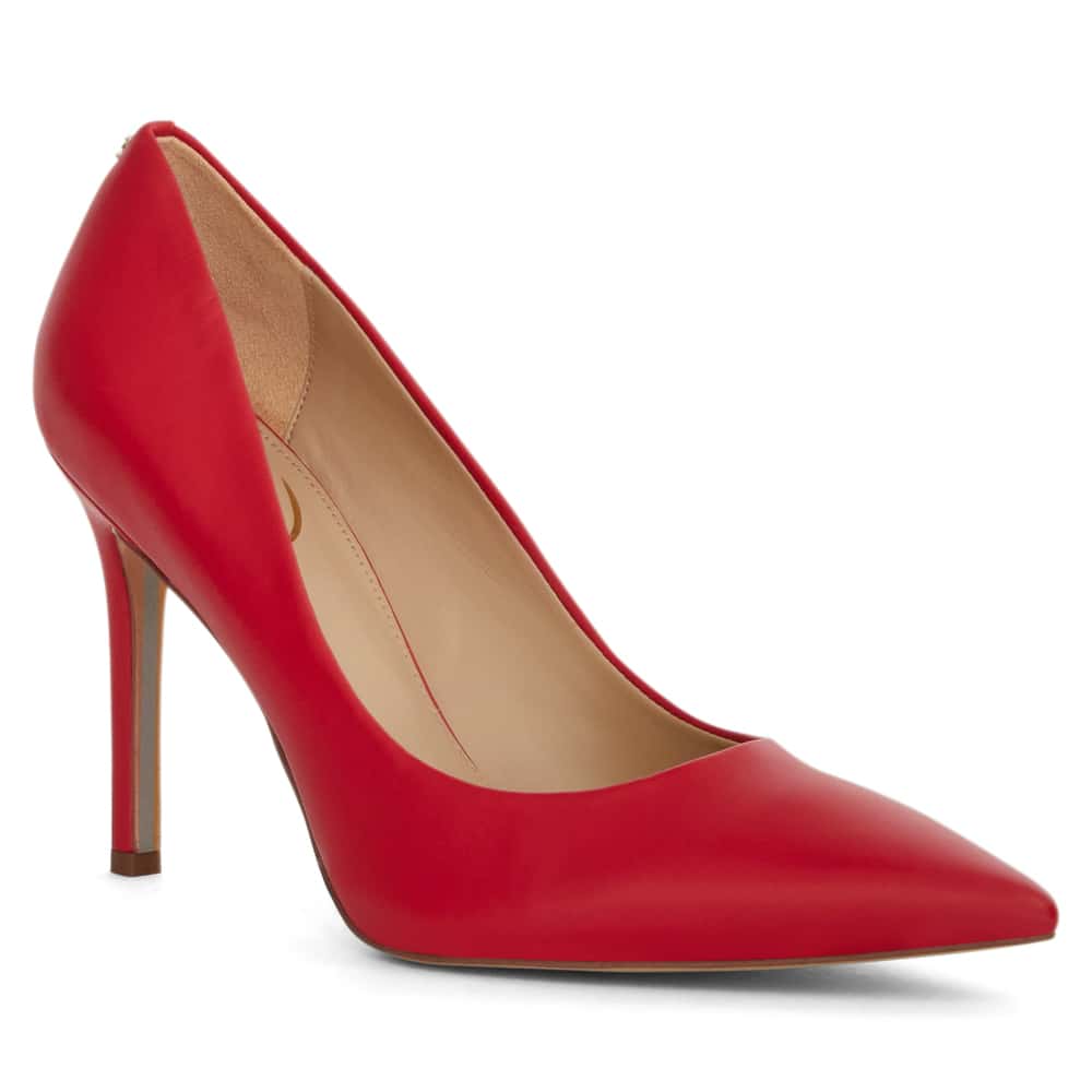 Hazel Heel in Parisian Red Glove Leather