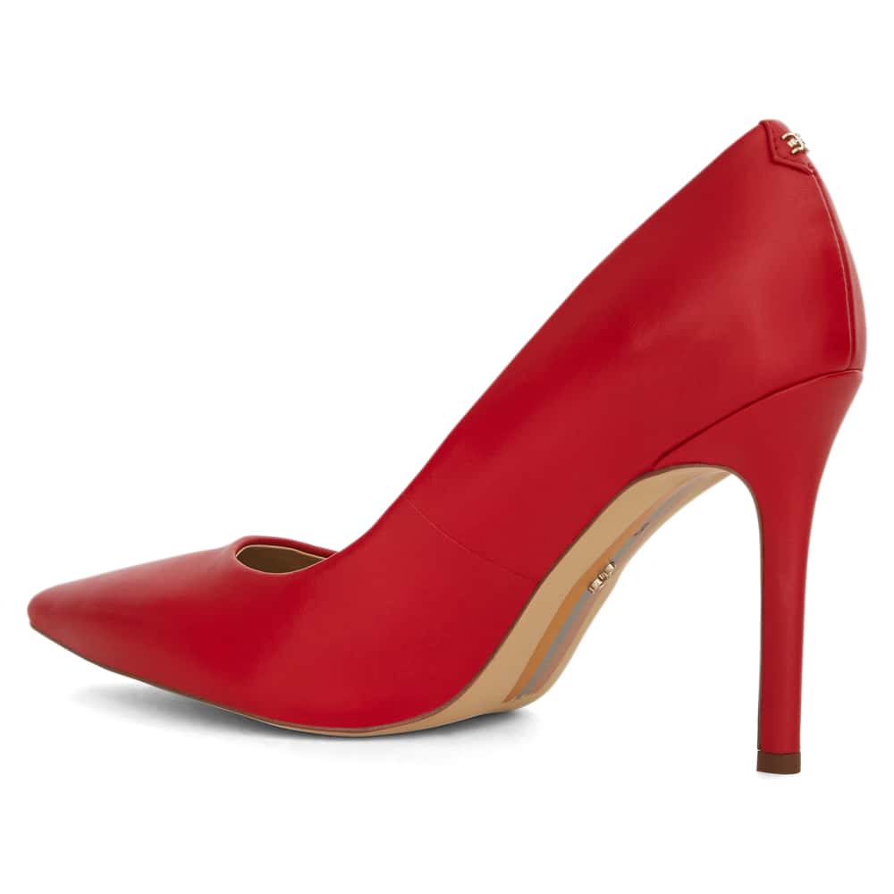 Hazel Heel in Parisian Red Glove Leather