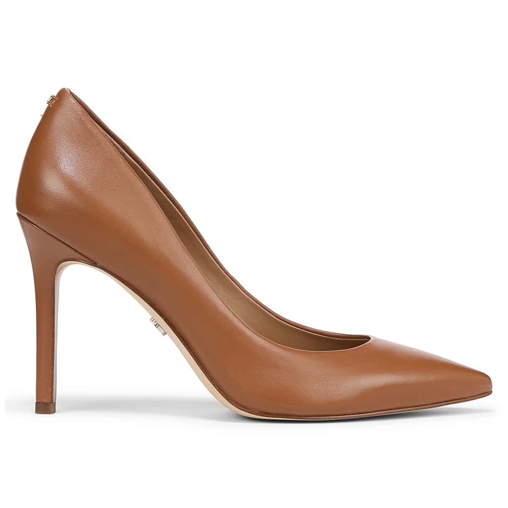 Hazel Heel in Saddle Glove Leather