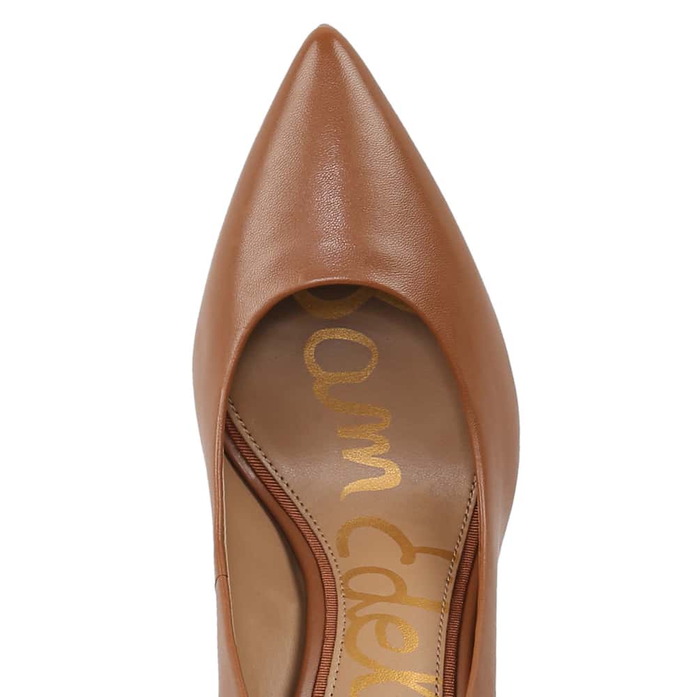 Hazel Heel in Saddle Glove Leather