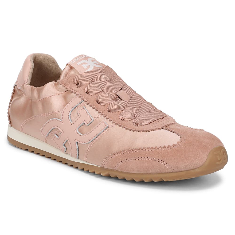Isella Sneaker in Ballet Pink Suede Leather