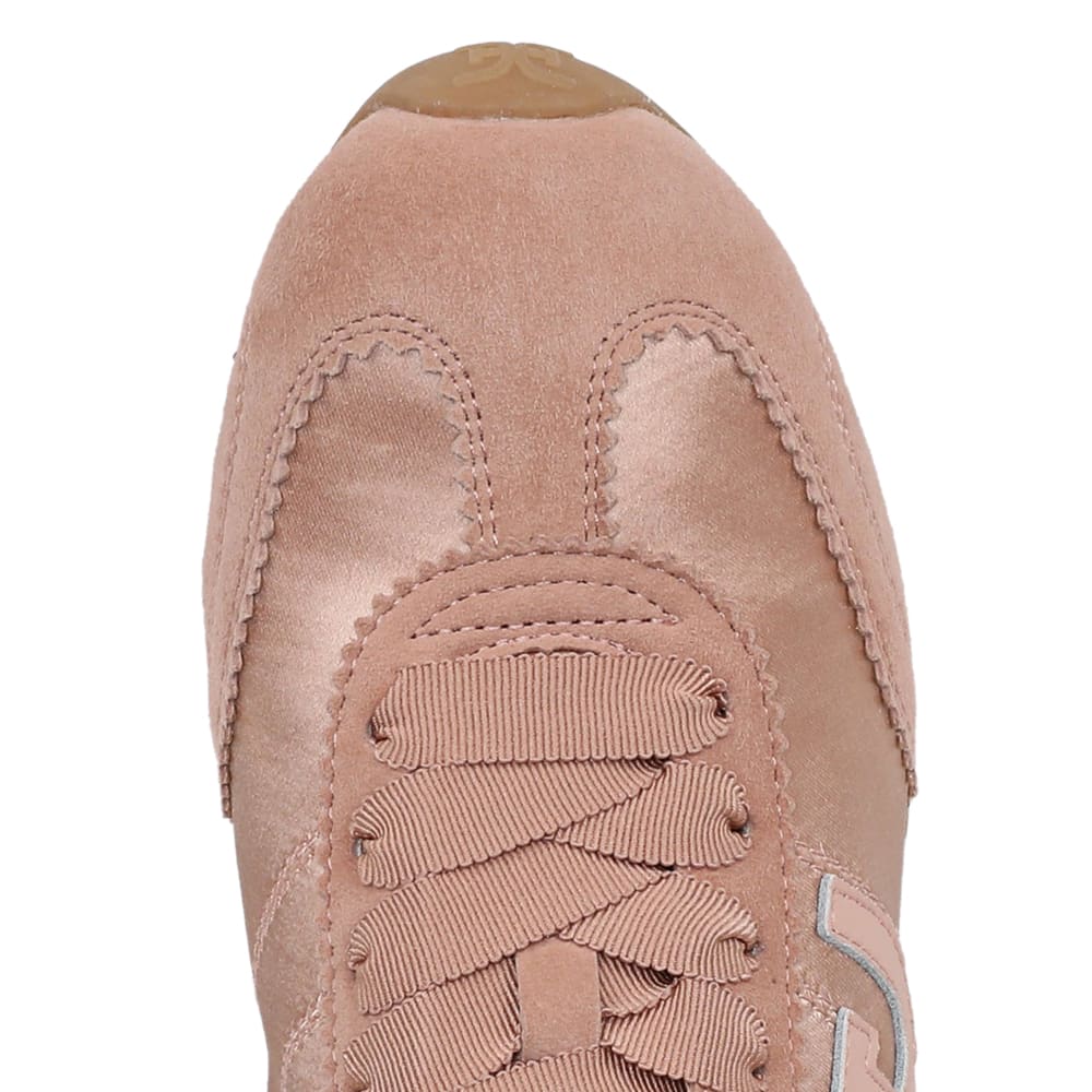 Isella Sneaker in Ballet Pink Suede Leather