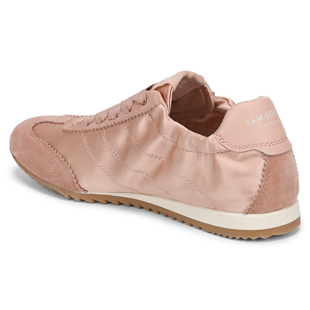 Isella Sneaker in Ballet Pink Suede Leather