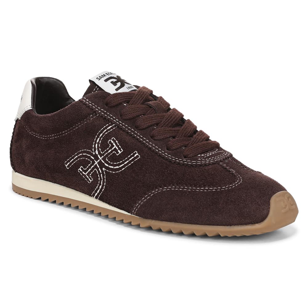 Isella Sneaker in CafÉ Noir Suede Leather