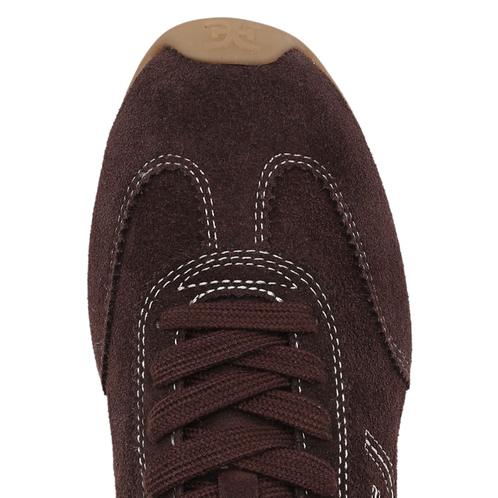 Isella Sneaker in CafÉ Noir Suede Leather