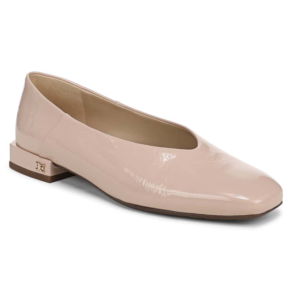Kasey Ballet Flat in Buff Blush Leather