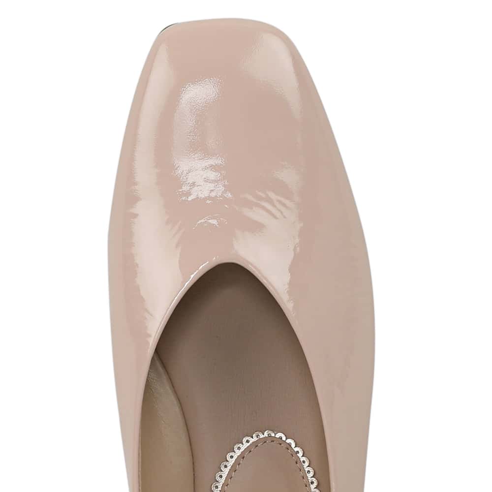 Kasey Ballet Flat in Buff Blush Leather