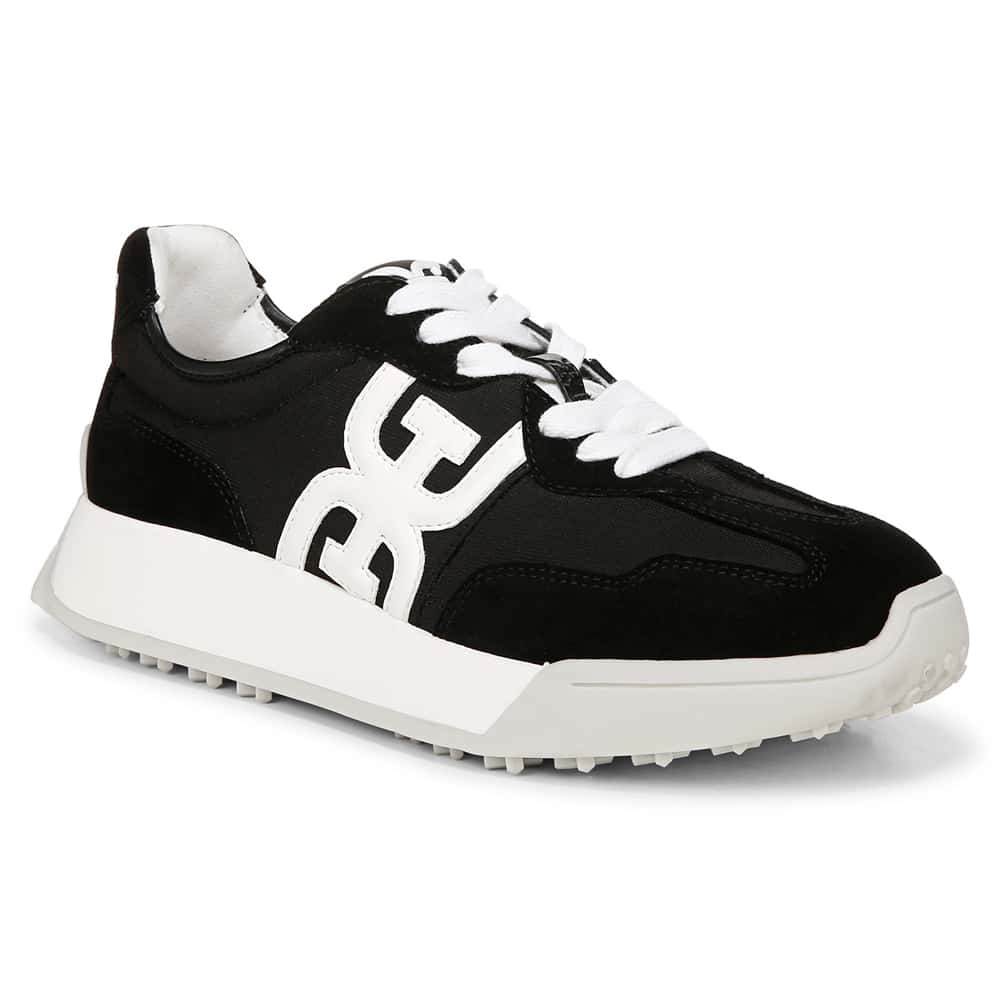 Langley Sneaker in Black Suede