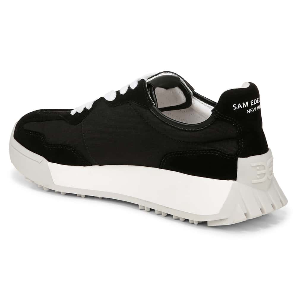 Langley Sneaker in Black Suede