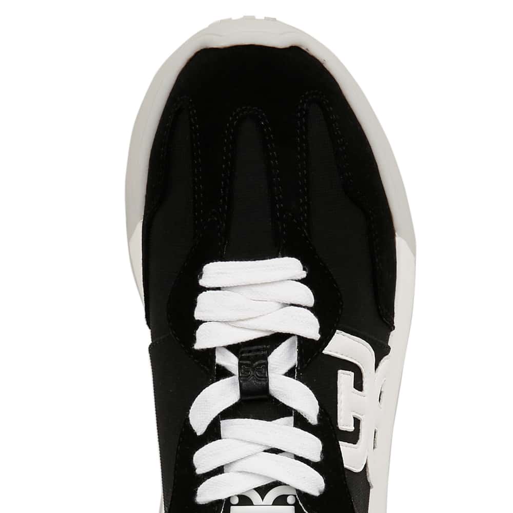 Langley Sneaker in Black Suede