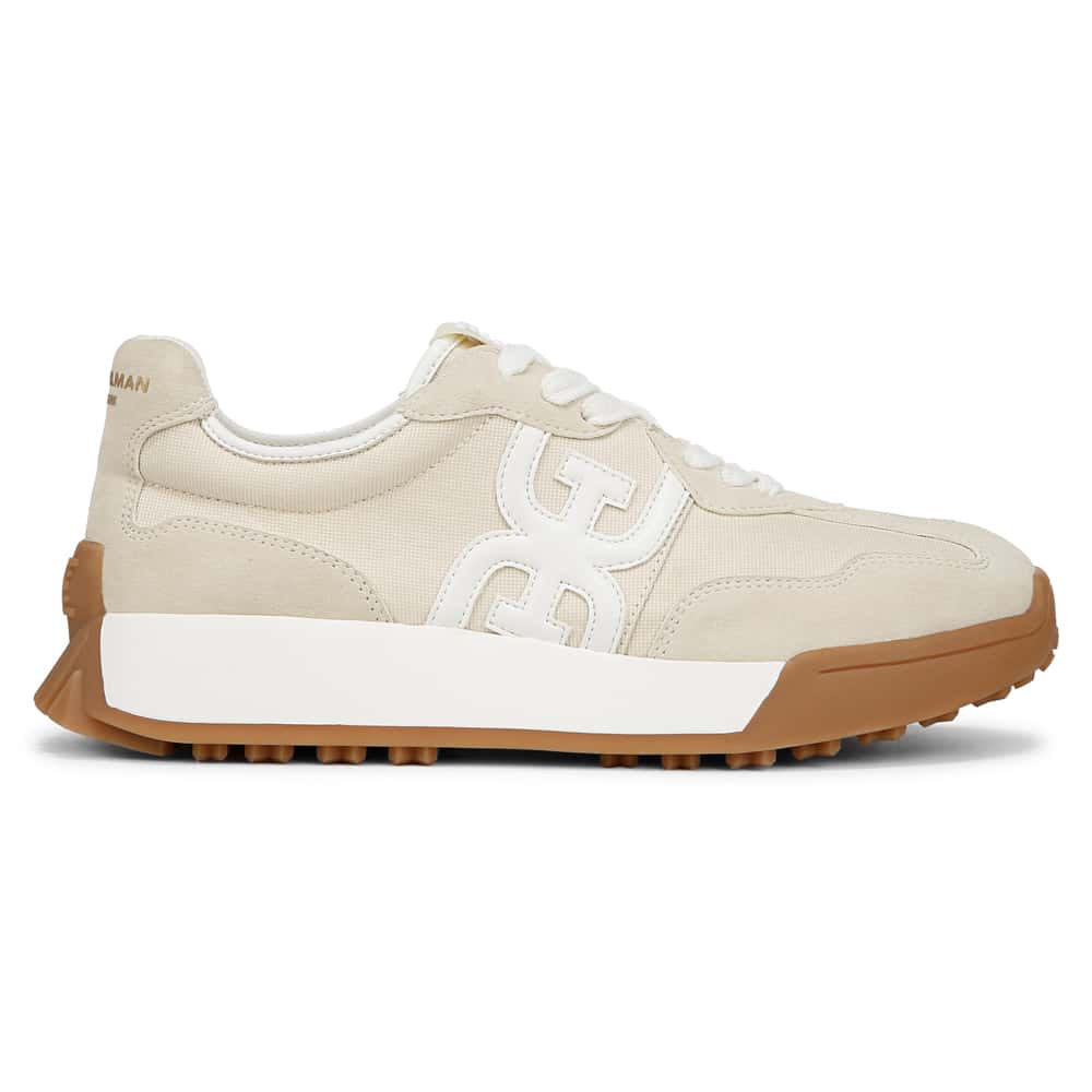 Langley Sneaker in Off White  Suede