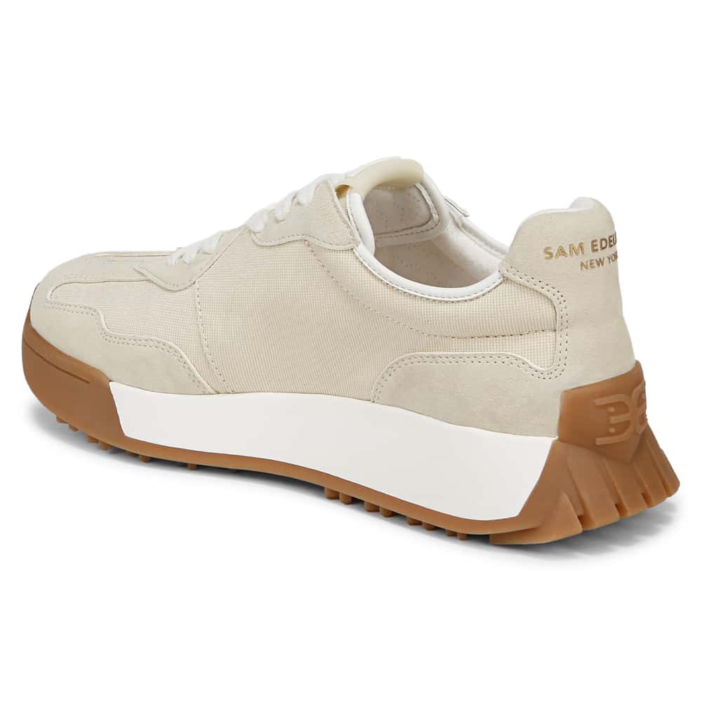 Langley Sneaker in Off White  Suede