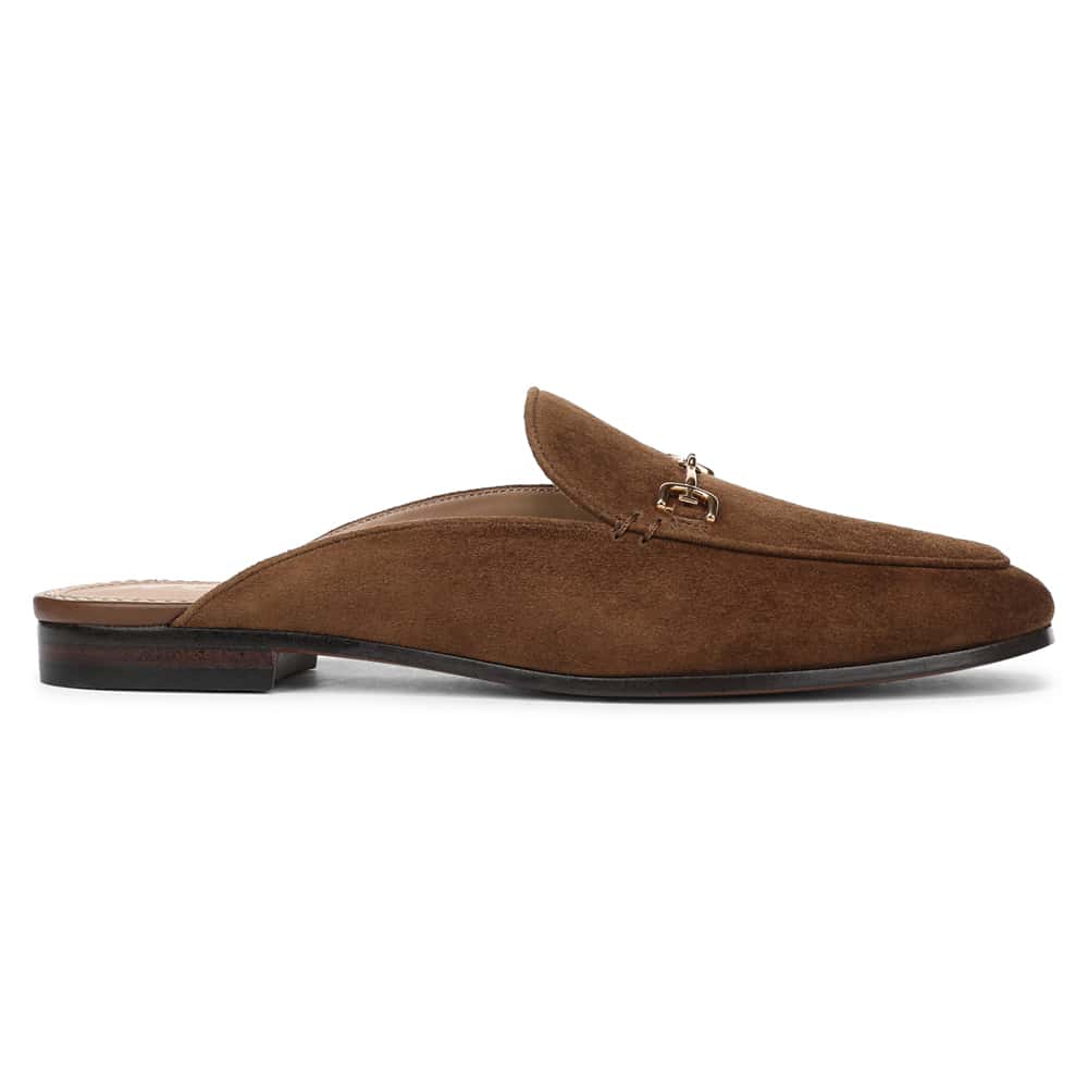 Linnie Flat in Warm Nutmeg Suede Suede