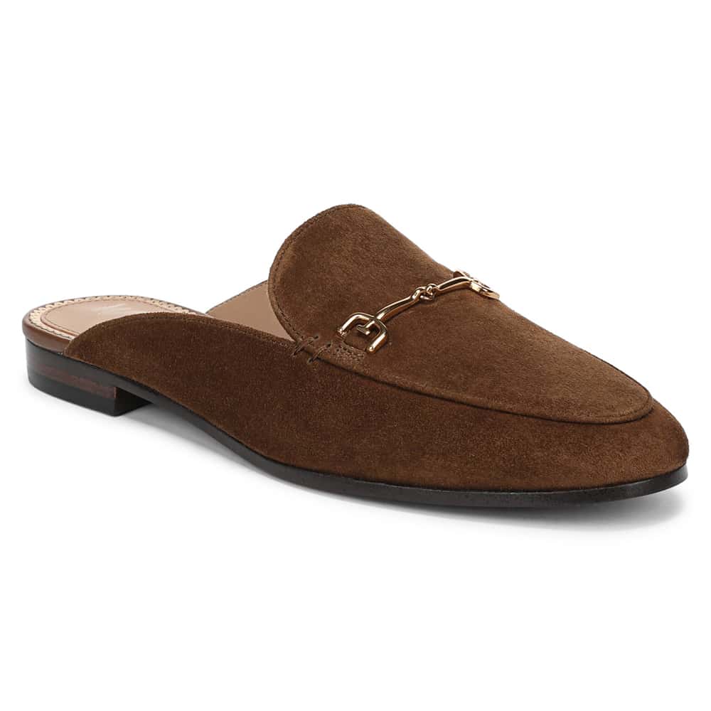 Linnie Flat in Warm Nutmeg Suede Suede